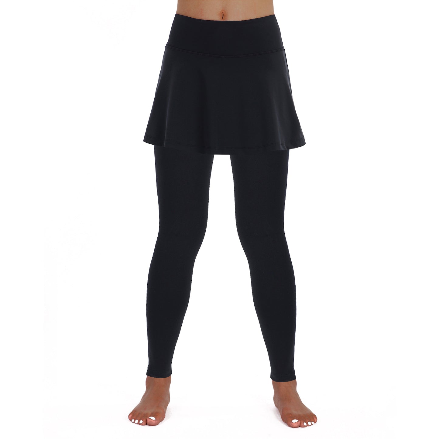 Athletic Skirt with full length Leggings Tennis Skirted Legging for Women with Pocket