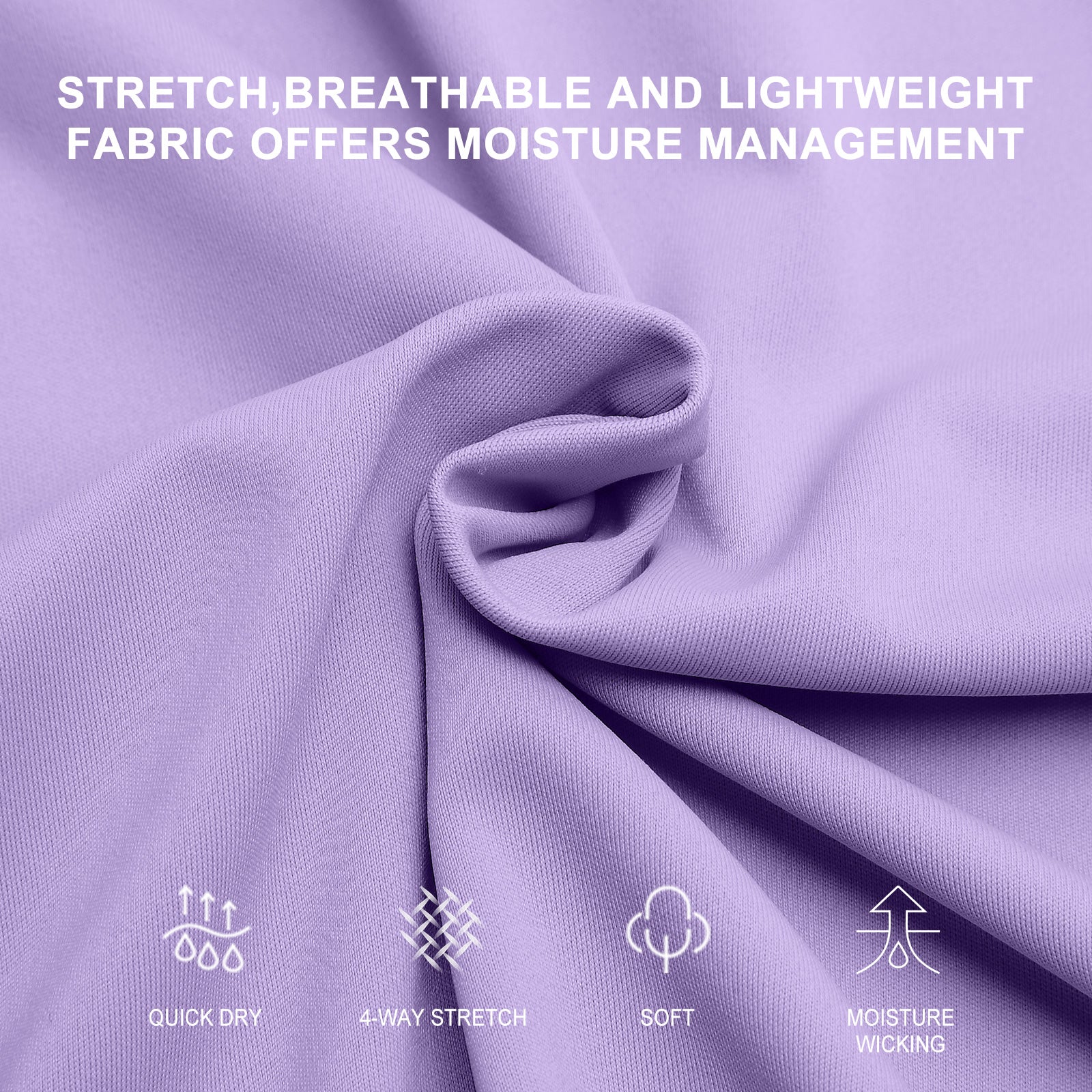 ANIVIVO Women Long Skirt with Leggings Skirted Leggings with Pockets High Waisted Zipper Pockets Modest Athletic skirt-Light Purple