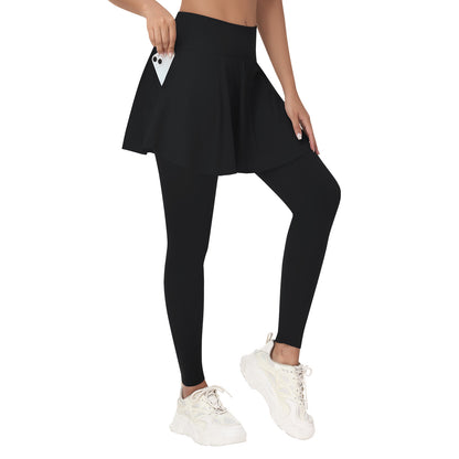 ANIVIVO Skirted Leggings - Black
