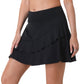 ANIVIVO 17" Golf Skorts for Women with Pockets Athletic Tennis Skirt-Black