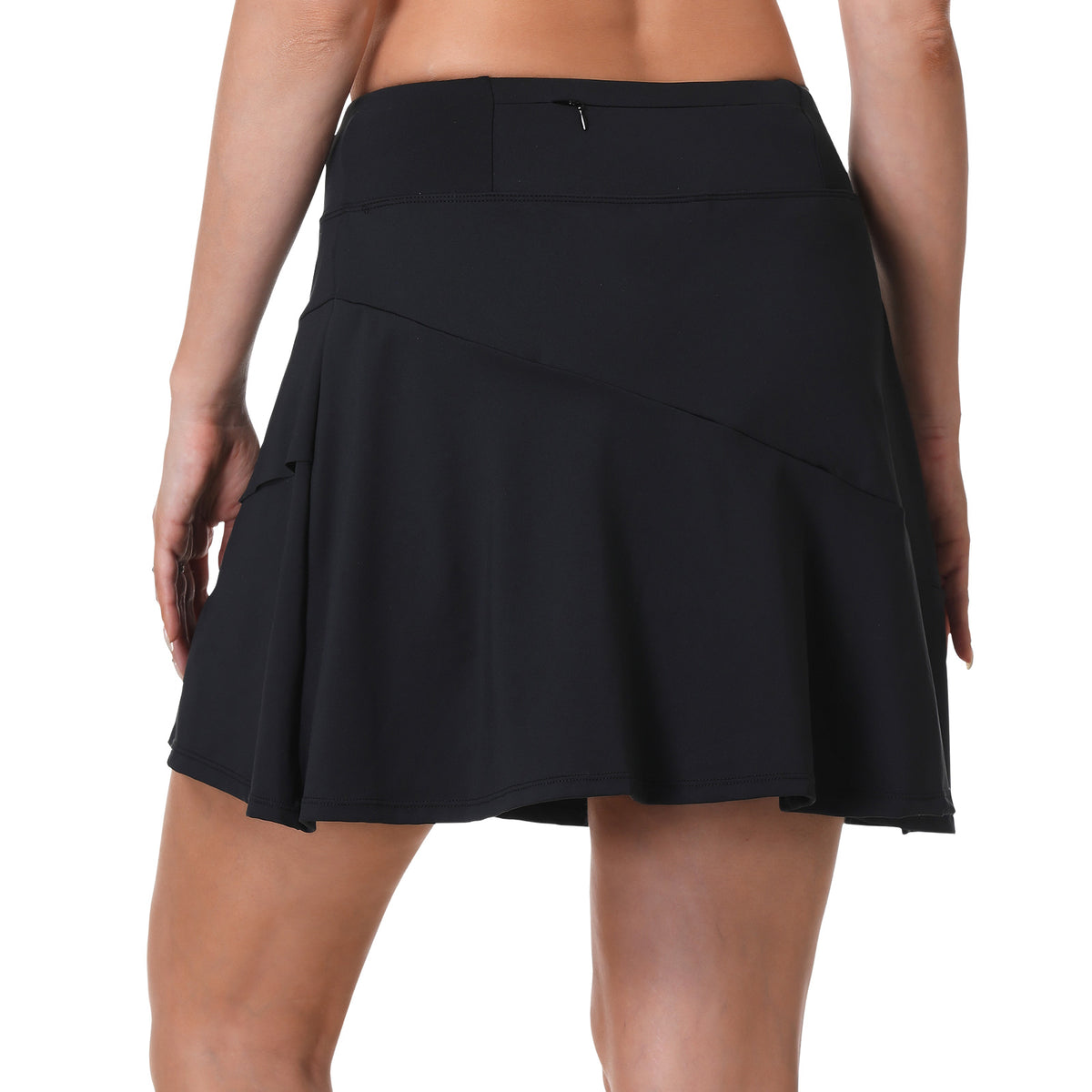 ANIVIVO 17" Golf Skorts for Women with Pockets Athletic Tennis Skirt-Black