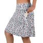 ANIVIVO Women's 20" Knee Length Skorts with Pockets Golf Tennis Skirt
2 Zipper Pockets High Waisted-Colorful Flower