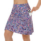 ANIVIVO Women's 20" Knee Length Skorts with Pockets Golf Tennis Skirt 2 Zipper Pockets High Waisted Built-In Shorts-Moire