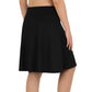 ANIVIVO Skorts for Women 20" Knee Length Tennis Skirts with Pocekts-Black